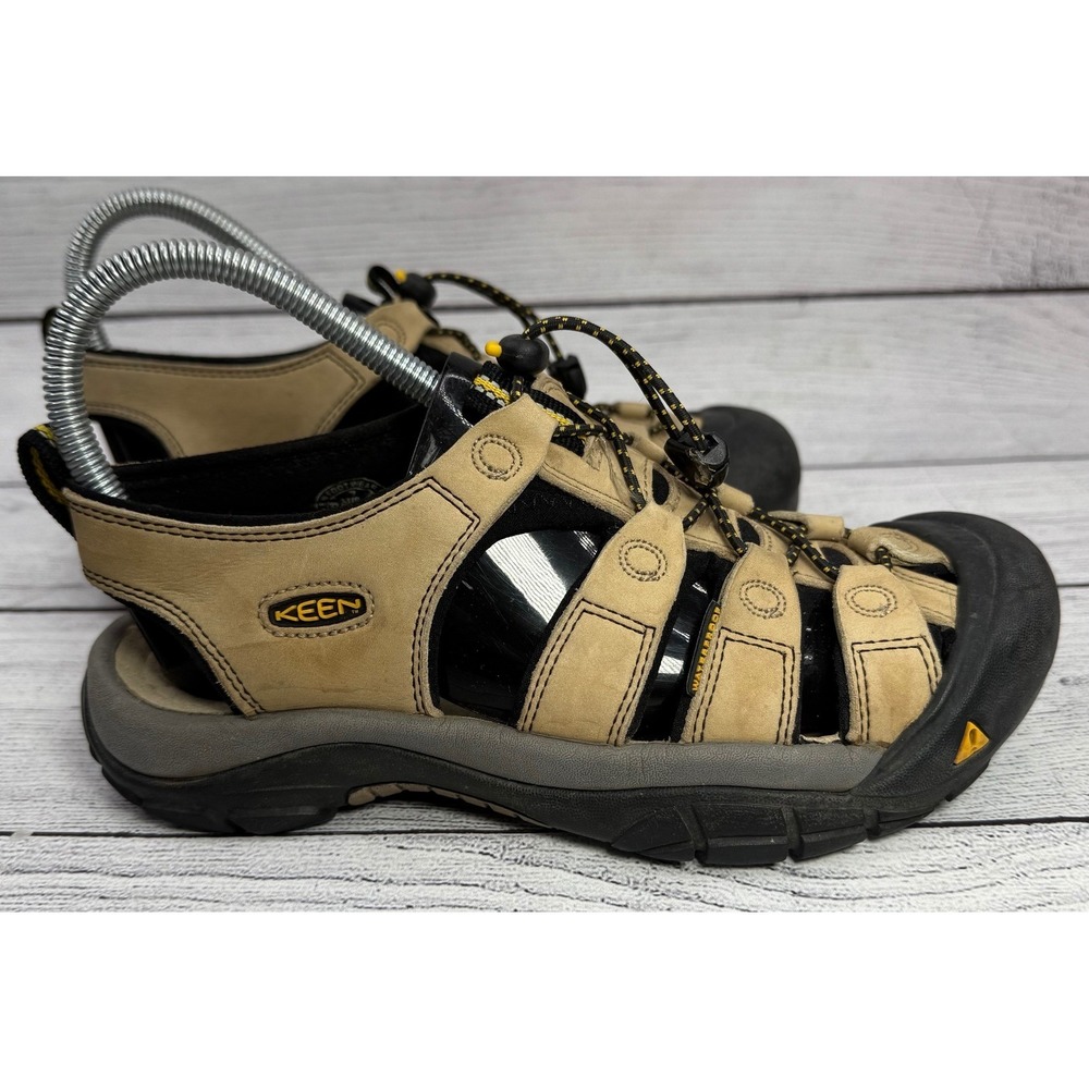 KEEN Newport H2 Water Sandals Mens Size 7 Tan Black Yellow Outdoor Sport